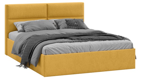 Кровать с подъемным механизмом Глосс Тип 1 (Микровелюр Wellmart Yellow) в Тамбове - изображение
