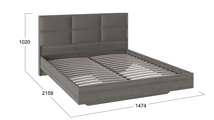 Кровать с мягким изголовьем Либерти, Хадсон/Ткань Грей СМ-297.01.003 в Тамбове - изображение 1