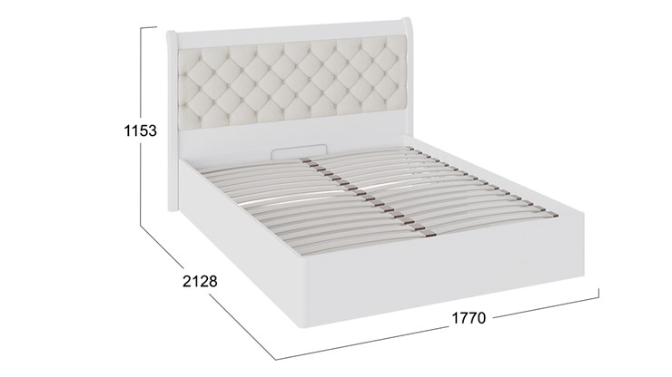 Кровать с подъемным механизмом с мягким изголовьем Франческа (СМ-312.01.002) в Тамбове - изображение 2