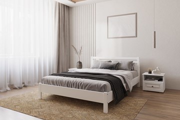 Спальная кровать Милена (Белый античный) 160х200 в Тамбове - предосмотр 2