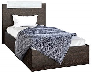 Спальная кровать Эко 900 ЛДСП, Венге/Сосна в Тамбове