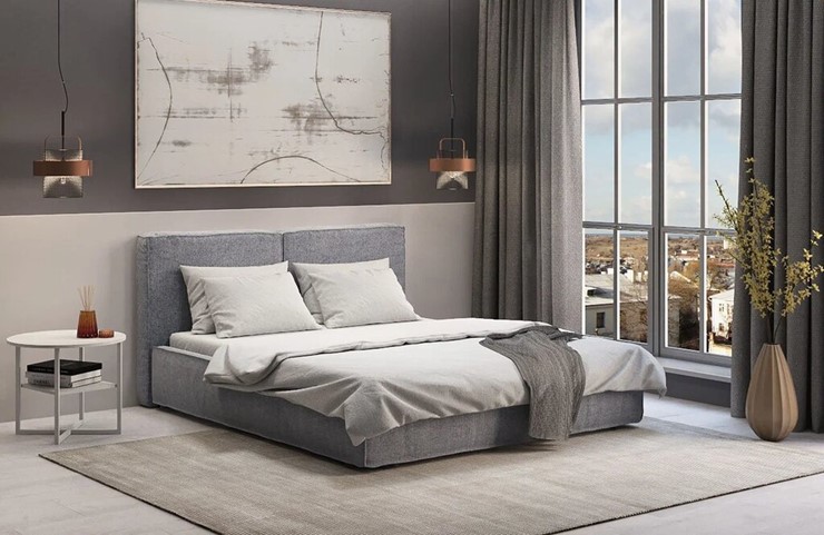 Спальная кровать с подъемным механизмом Наоми 1400 в Тамбове - изображение 6