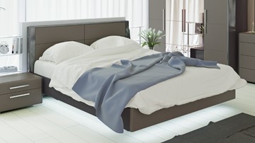Спальная кровать Наоми 1600, цвет Фон серый, Джут СМ-208.01.01 в Тамбове