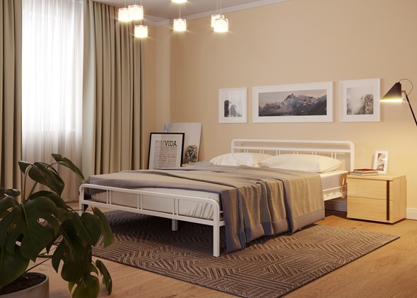 Кровать односпальная Леон, 900, белый в Тамбове - изображение