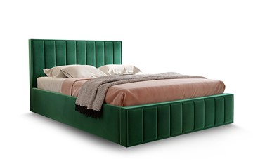 Кровать с основанием Вена 1800, Велюр Мора зеленый в Тамбове