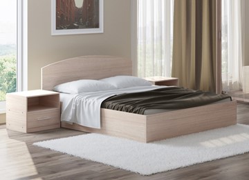 Двуспальная кровать с механизмом Этюд 180x200, Ясень Шимо светлый в Тамбове