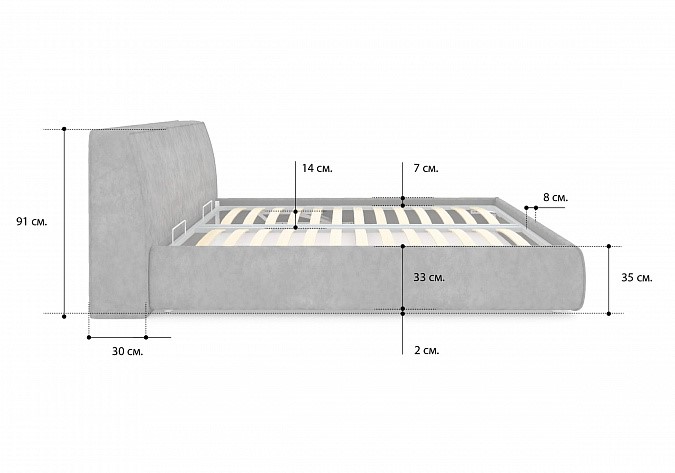 Кровать с механизмом двуспальная Altea 200х190 в Тамбове - изображение 3
