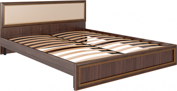 Кровать в спальню Беатрис М10 с мягким изголовьем (Орех Гепланкт) в Тамбове