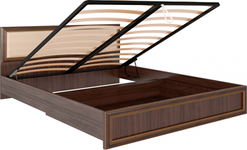 Кровать с подъемным механизмом Беатрис М11 с мягким изголовьем (Орех Гепланкт) в Тамбове