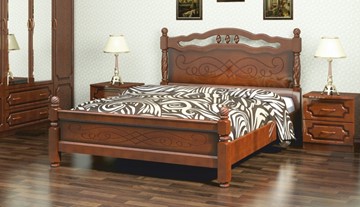 Спальная кровать Карина-15 (Орех) 120х200 в Тамбове