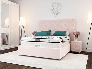 Кровать спальная Style Compact/Island M 180х200, Флок (Велсофт Винтажный розовый) в Тамбове