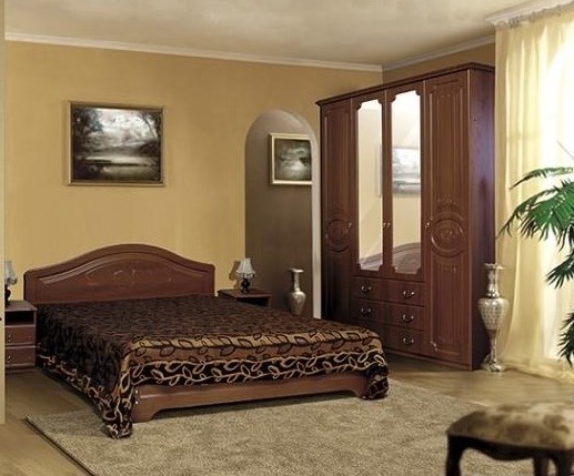 Спальный гарнитур Ивушка-5, цвет Итальянский орех в Тамбове - изображение