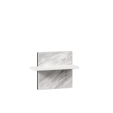 Полка навесная Норд 677.130 (Белый/Статуарио) в Тамбове - изображение