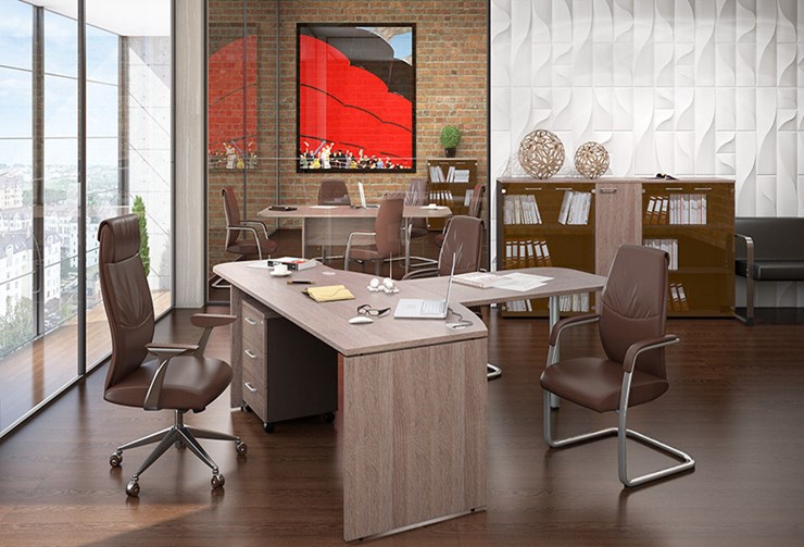 Офисный набор мебели Xten для двух сотрудников с тумбочками в Тамбове - изображение 2