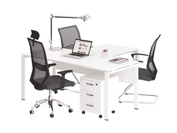 Набор мебели в офис А4 (металлокаркас UNO) белый премиум / металлокаркас белый в Тамбове