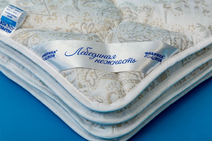Одеяло всесезонное полутороспальное Лебединая нежность в Тамбове - изображение 1