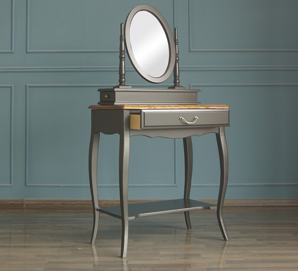 Столик туалетный Leontina с зеркалом (ST9321BLK) Черный в Тамбове - изображение 3