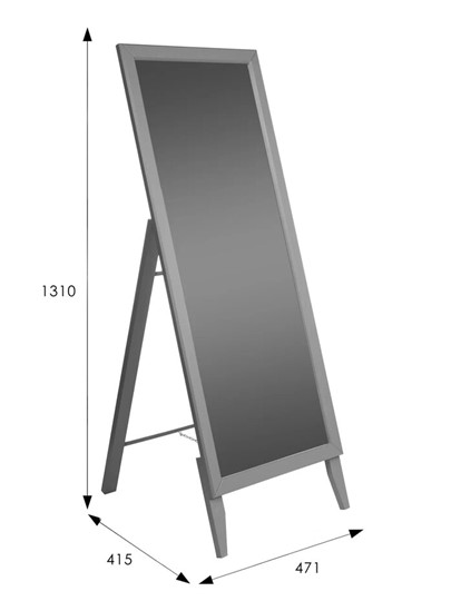 Напольное зеркало в спальню BeautyStyle 29 (131х47,1х41,5см) Серый в Тамбове - изображение 6