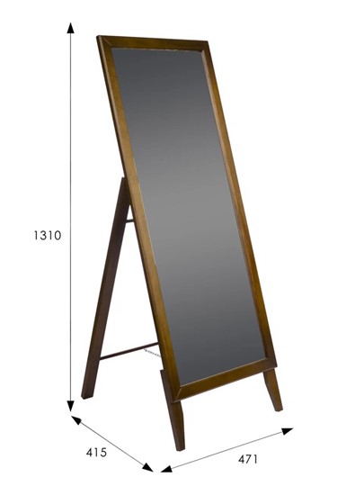 Напольное зеркало BeautyStyle 29 (131х47,1х41,5см) Средне-коричневый в Тамбове - изображение 6