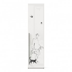 Шкаф 1-дверный Джоли Тип 1 ЛД 535.010, Серый шелк в Тамбове - предосмотр 1