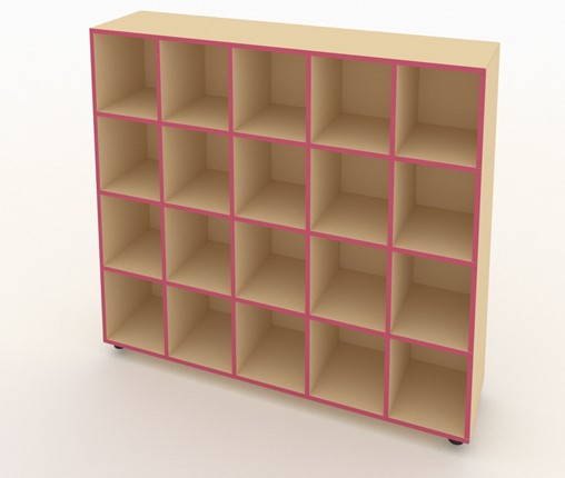 Шкаф для горшков ШГН-20 кромка розовая в Тамбове - изображение