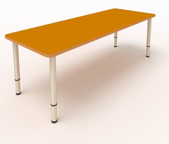 Стол для детей 2-местный  (по одну сторону столешн.) СДО-3 (0-3) оранжевый в Тамбове