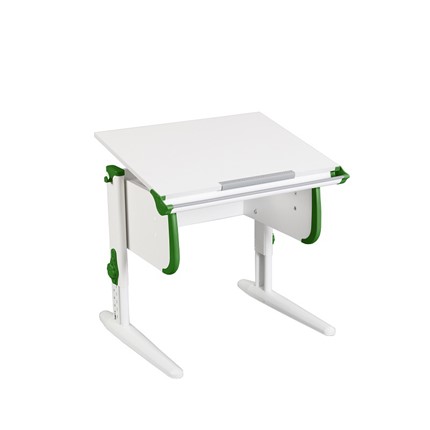 Детский стол-трансформер 1/75 (СУТ.24) белый/белый/Зеленый в Тамбове - изображение