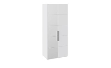 Распашной шкаф Наоми с 1 зеркальной левой дверью, цвет Белый глянец СМ-208.07.04 L в Тамбове - предосмотр