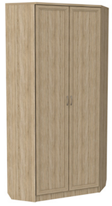 Шкаф распашной 401 угловой со штангой, цвет Дуб Сонома в Тамбове - предосмотр