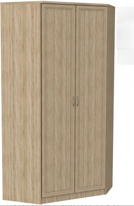 Шкаф распашной 403 несимметричный, цвет Дуб Сонома в Тамбове - изображение