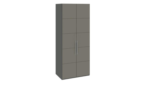 Шкаф распашной Наоми с 2-мя дверями, цвет Фон серый, Джут  СМ-208.07.03 в Тамбове - изображение
