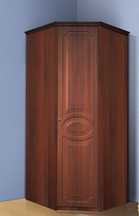 Распашной угловой шкаф Ивушка-5, цвет Итальянский орех в Тамбове - изображение