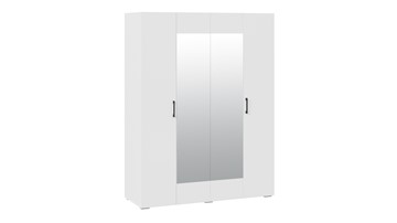 Шкаф распашной 4-х дверный с зеркалом Нео (Белый) в Тамбове - предосмотр