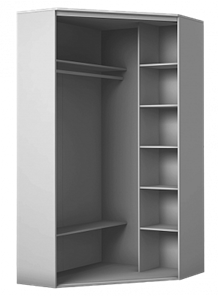 Угловой шкаф ХИТ У-23-4-66 с пескоструйным рисунком Полосы №28, Белый в Тамбове - предосмотр 1