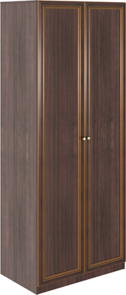 Шкаф двухдверный Беатрис М02 (Орех Гепланкт) в Тамбове - изображение