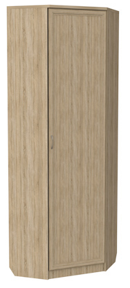 Шкаф распашной 402 угловой со штангой, цвет Дуб Сонома в Тамбове - изображение