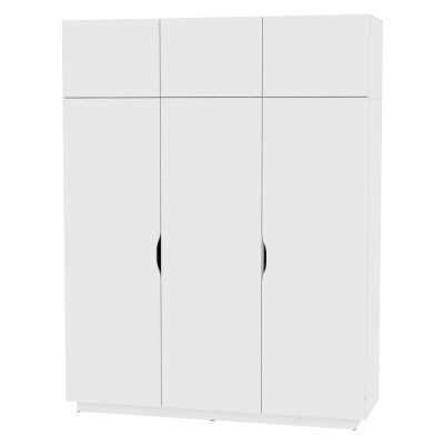 Распашной шкаф Аврора (H29) 2322х1801х540, Белый в Тамбове - изображение