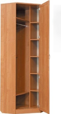 Шкаф 402 угловой со штангой, цвет Венге в Тамбове - изображение 1