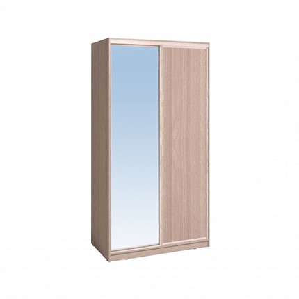 Шкаф 1200 Домашний Зеркало/ЛДСП, Ясень шимо светлый в Тамбове - изображение