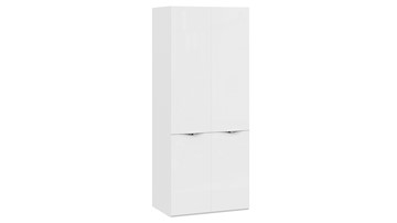 Шкаф с 2 дверями со стеклом Глосс СМ-319.07.211 (Белый глянец/Стекло) в Тамбове