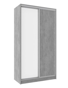 Шкаф 2-х дверный 1200 Домашний Зеркало/ЛДСП, Atelier светлый в Тамбове