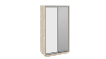 Шкаф 2-х дверный Румер, цвет Дуб Сонома, Белый снег/Зеркало СШК 1.120.60-11.13 в Тамбове