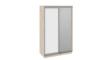 Шкаф 2-х дверный Румер, цвет Дуб Сонома, Белый снег/Зеркало СШК 1.140.70-11.13 в Тамбове
