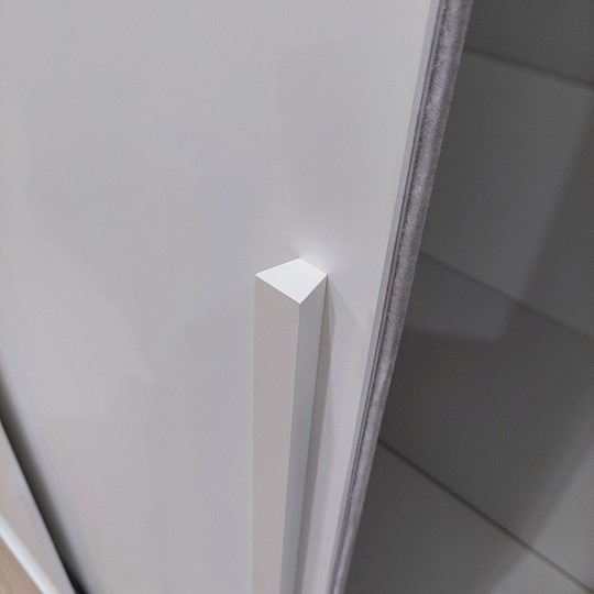 Шкаф 2-х створчатый Strike 1200  Зеркало/ЛДСП (Белый) в Тамбове - изображение 2
