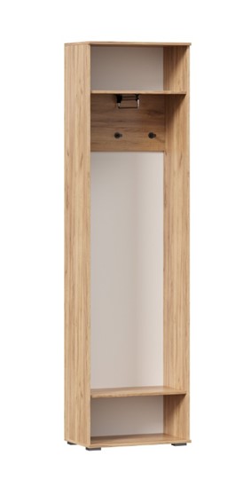 Шкаф одностворчатый Фиджи с декоративными накладками 659.300, Дуб Золотой/Антрацит в Тамбове - изображение 2