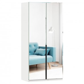 2-створчатый шкаф Норд ЛД 677.070.000.009 с двумя зеркалами, Белый в Тамбове