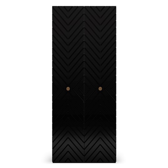 Шкаф с глухим фасадом Марсель 900 (черный) в Тамбове - изображение 1