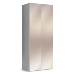 Шкаф с зеркальными фасадами Марсель 900 (белый) в Тамбове - предосмотр