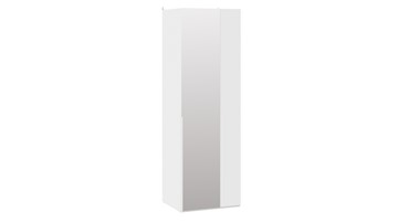 Шкаф угловой с 1 зеркальной дверью Порто (580) СМ-393.07.007 (Белый жемчуг/Белый жемчуг) в Тамбове