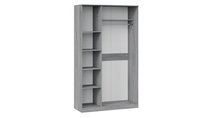 Распашной шкаф Миранда (Дуб Гамильтон/Белый глянец) в Тамбове - изображение 3